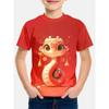 Tier Schlange 3D-gedruckte T-Shirts Lässig und Bequem Kurzärmelig Kinder Jungen T-Shirts