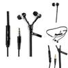 Fashion Zipper Headphones With Premium Sound And Stylish In-ear Design For Comfort