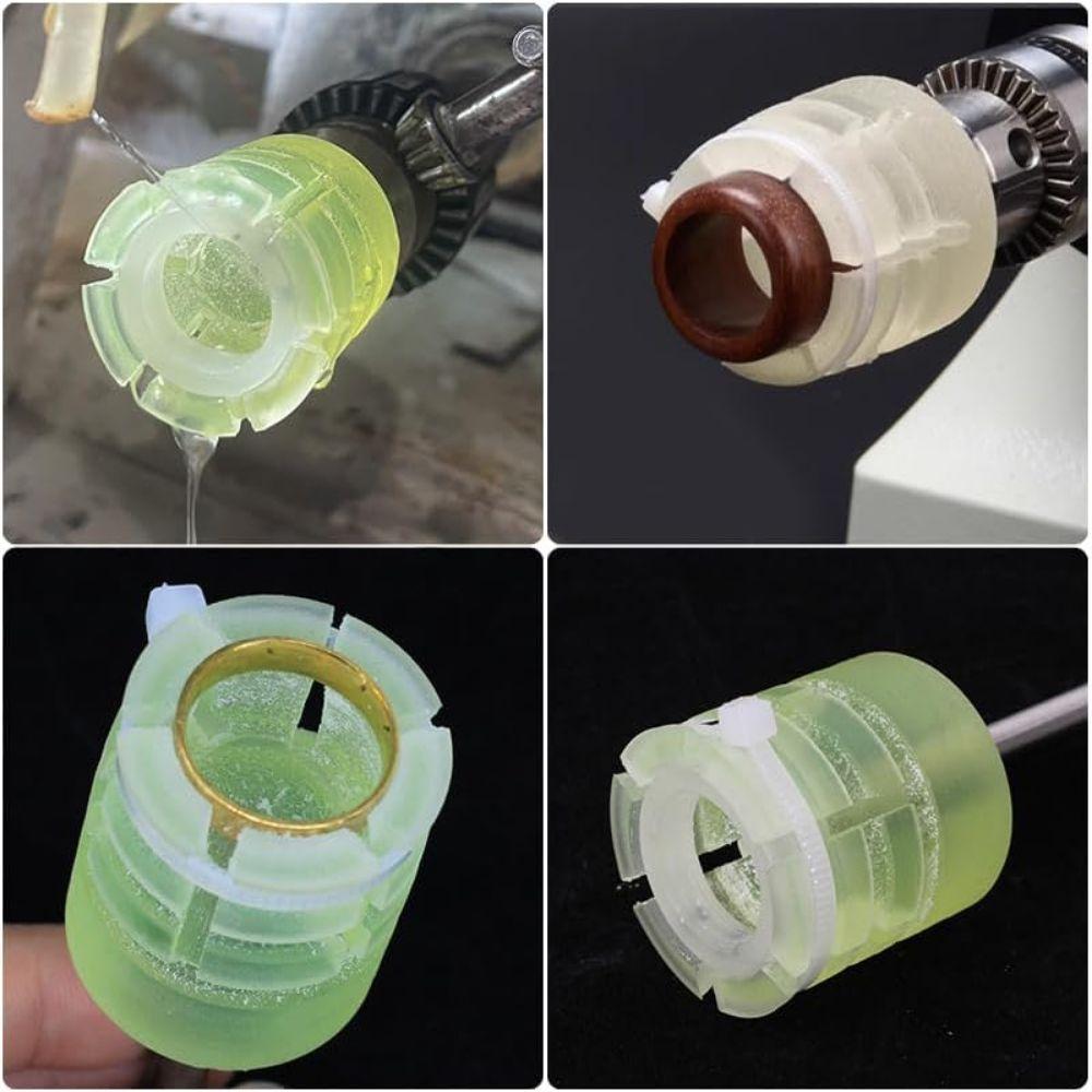 Adjustable PU Ring Mandrel Tapered Conical Grinding Sleeve Ring Mandrel Holder  Professional Use