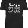 Black Half Sleeves Cotton 5 Out Of 4 People Struggle With Math T Shirt