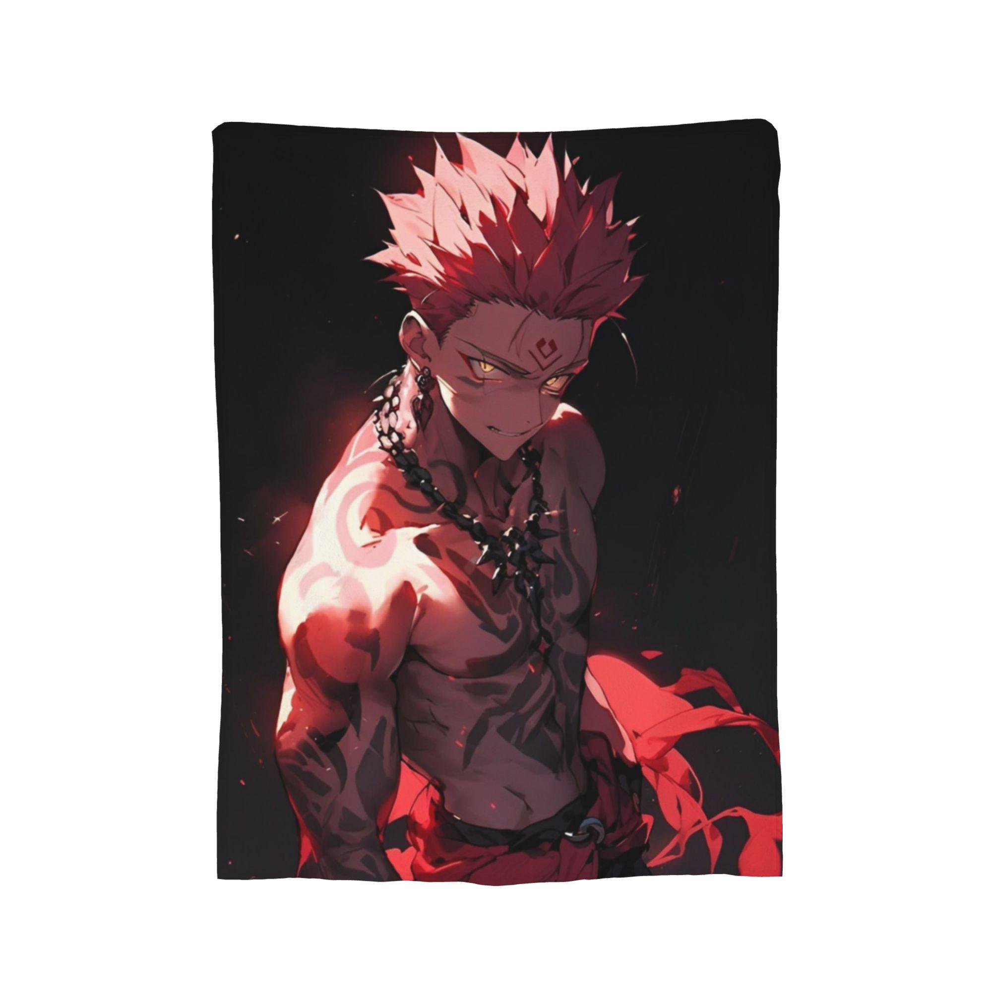 

Satoru Gojo Flannel Blankets Jujutsu Kaisen Anime Manga JJK Customized Throw Blankets for Bed Sofa Couch 200x150cm Bedspread, 150x200cm