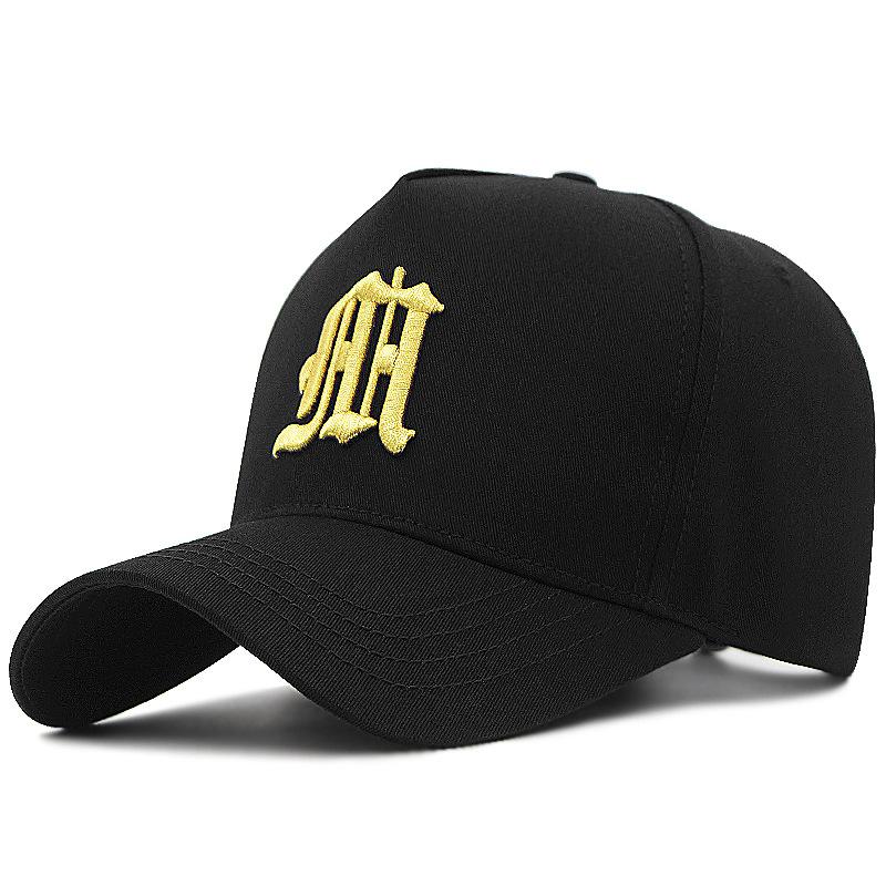 Big head circumference hat men's autumn high top baseball cap large wide brim embroidered large size cap