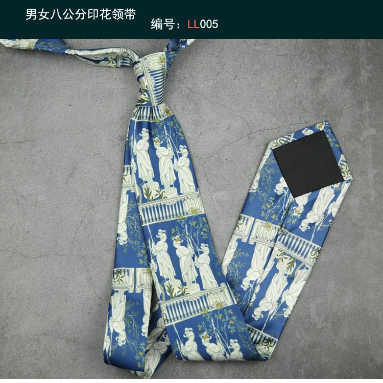 

Галстук 8 см с персонализированным принтом, завязанный вручную One Size