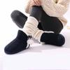 Fashion Cowmarm Fuzzy Winter Boots Slippers Women Knitted Ankle Boots Slippers Warm House Cotton Shoes Outdoor Indoor Plush Lining Boots