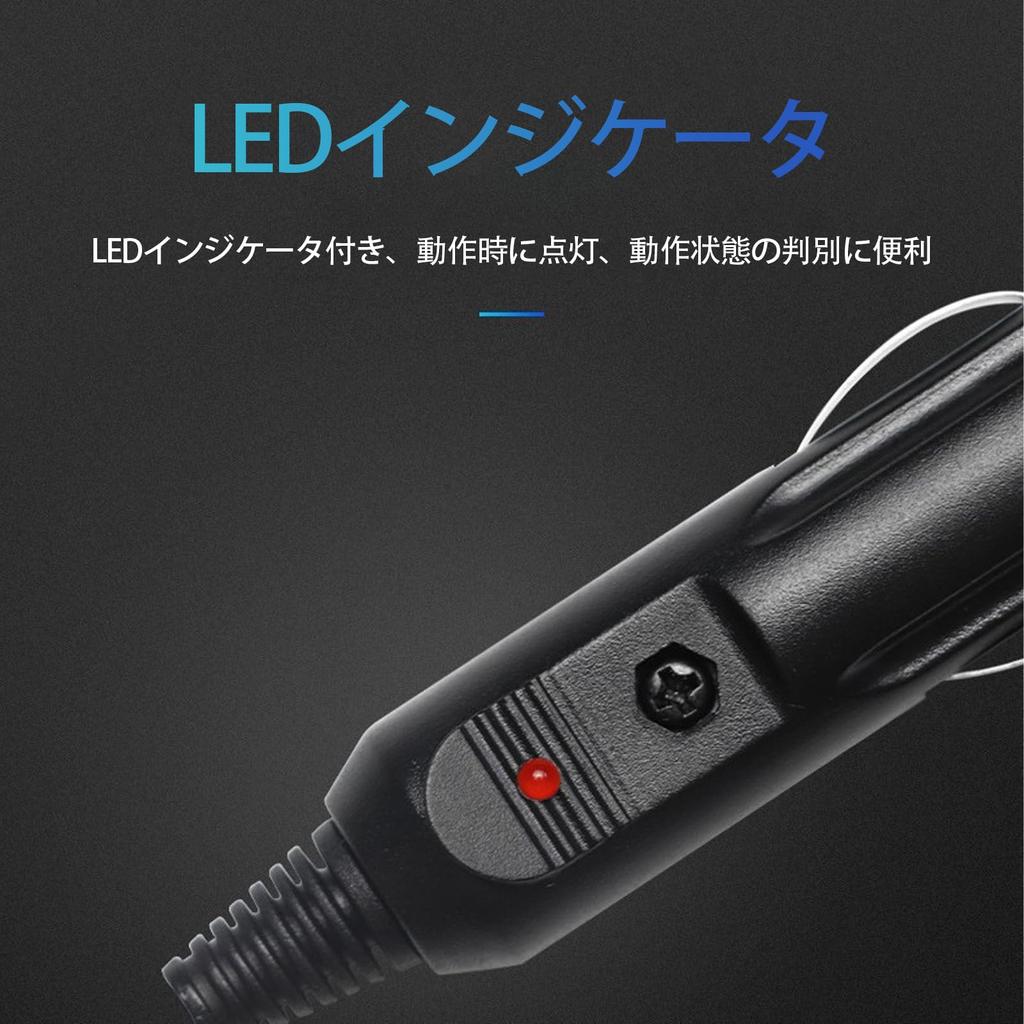 LUYING Prodlužovací kabel zásuvky zapalovače cigaret, 3M DC napájecí kabel, 12 V, 24 V,