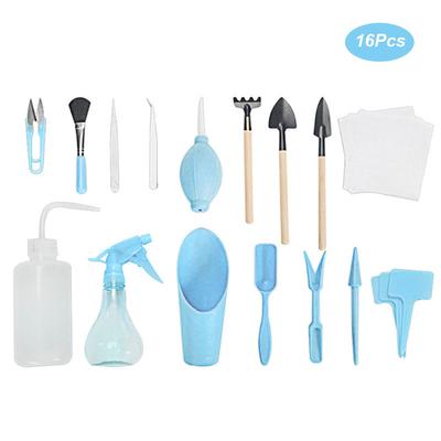 16-teiliges Mini-Gartenwerkzeug-Set Sukkulentenpflanzen DIY-Werkzeuge Gartenpflanzwerkzeug-Set