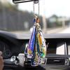 Yousheng Creative Fish Car Hanging Pendant 2D Flat Acrylic Rearview Mirror Ornament Festive Ocean Theme Decoration for Cars Backpack