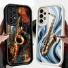 Phone Case for Samsung Galaxy A17 A16 A15 A14 A13 Saxophone Instrument Music A56 A36 A26 A55 A35 A25 A54 A34 A24 A53 A33 A23 A07