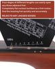 Black Electric & Acoustic Guitar String Height and Spacing Ruler