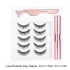 Magnet False Eyelashes Magnetic Liquid Eyeliner Tweezers Eyelash Makeup Tool Set (#023)
