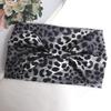 Women Wide -Side Pilates Elastic Hair Bands Yoga Leopard Print Headband Running Cycling Turban Makeup Hair Hoop Makeup Headwrap