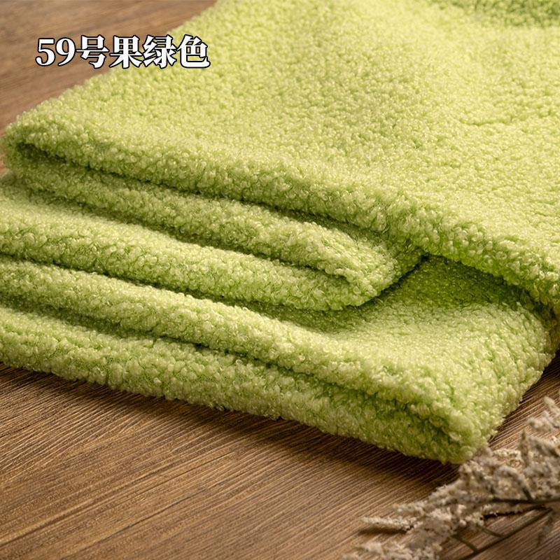 Teddy Plush Fabric Elasticity Soft By The Meter for Toys Pet Nest Cushion Handmade DIY Sewing Faux Lamb Fur Cloth Beige White
