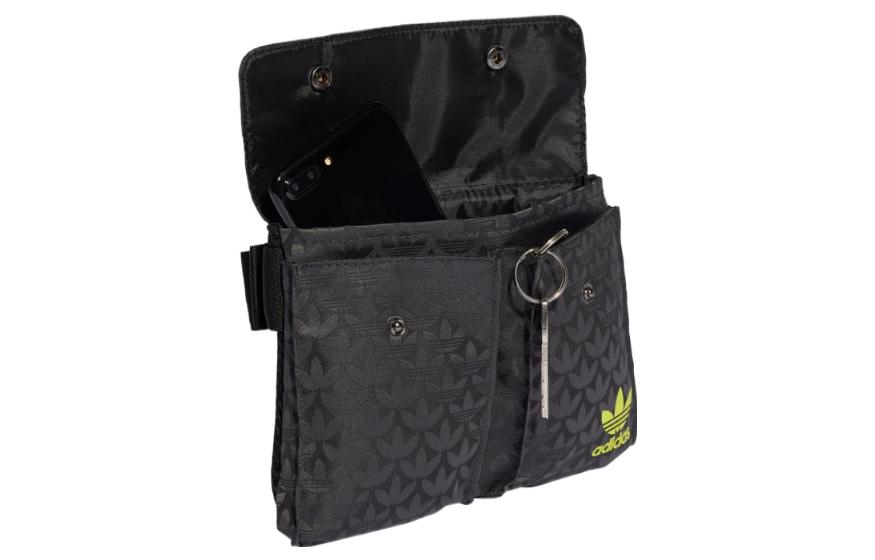 Adidas Originals Adidas Recycled Material Jacquard One Shoulder Handbag Regular Women's Black II3415