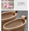 Damen Stiefeletten Regenstiefel im koreanischen Stil - Trendig, wasserdicht, rutschfest, ideal für Outdoor-Arbeiten und Autowäsche.