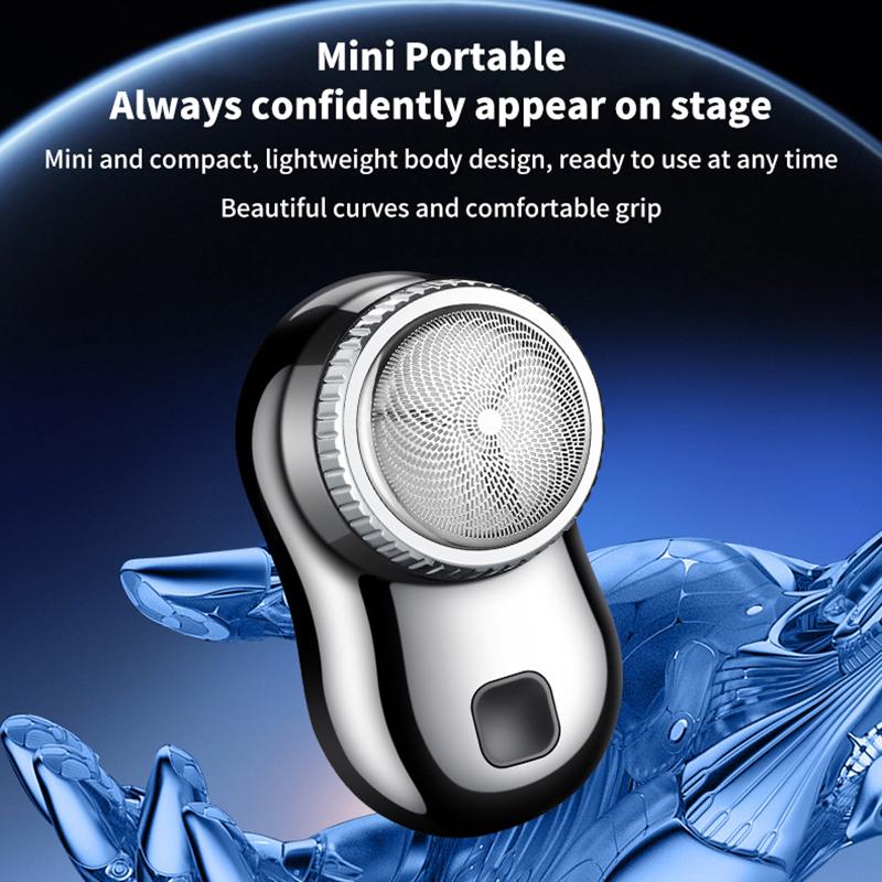 Portable Mini Electric Beard Shaving Machine USB Rechargeable For Men Wet Dry Face Beard Shaver Knife Low Noise Accessories