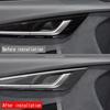 LHD RHD For KIA EV6 GT Line  202 ABS Carbon Fiber Interior Mouldings Inner Door Handle Bowl Panel Decorate Cover Accessories