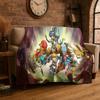 Classic Game Z-Zelda Cartoon Link Flannel Blanket Soft Warm Throw Blanket for Bedroom Living Room Bed Travel Camping Picnic
