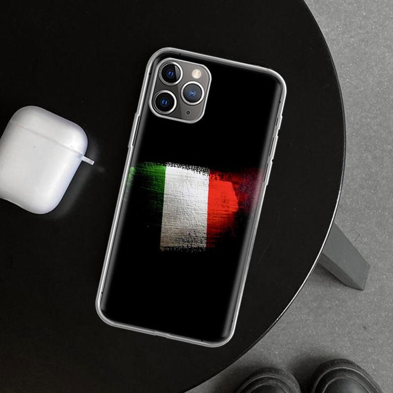 Italy Flag Phone Case Cover for iPhone 11 12 13 Mini 14 15 Plus 16 Pro Max 17 Air 7 8 + SE Art Customized Fundas 11 12 13 Mini 1