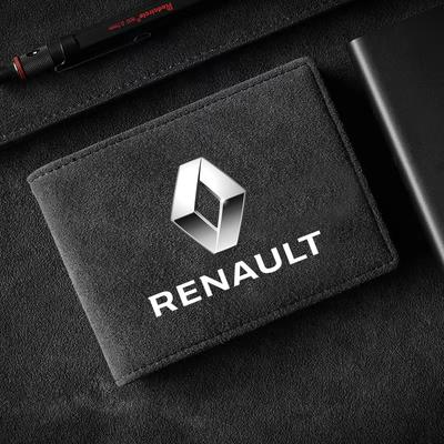1 Pz Porta Carte di Credito in Pelle Custodia Protettiva per Documenti di Guida Auto Per Dacia Megane 2 3 Clio 4 Duster Captur Kadjar