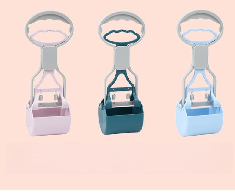 Pet Dog foldable Pooper Scooper Portable Outdoor Cleaner Garbage Picker Poop Collector Dog Jaw Clamp Convenient Cleaning Tools