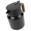 1000ml Capacity Vacuum Insulated Tea Pot Built-in Filter Thermal Beverage Pitcher  Office Use