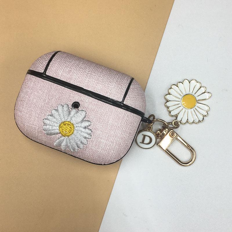 

Защитный чехол GD Daisy Flower для ПК для Airpods 1 2 Pro, защитный чехол для гарнитуры, аксессуары для Airpods Cover For Airpods Pro розовый