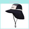 Kids Outdoor Sun Hat With Breathable Nylon Material And Large Brim For Summer Sun Protection