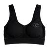Zeriluna Breathable Mesh Rhinestone Sports Bra Shockproof wide shoulder straps, comfortable fit, seamless inner tank top