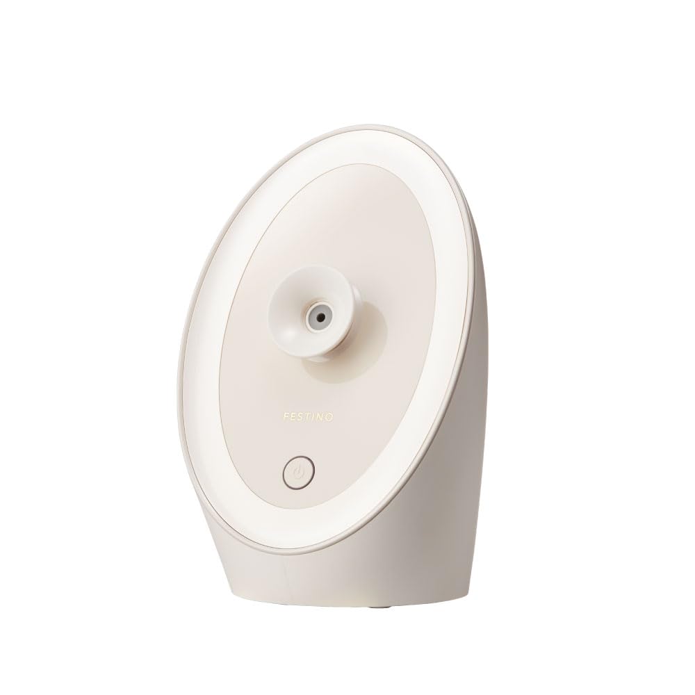 

FESTINO Facial Aroma Nano Steamer (SMHB-043) [Beauty & Moisturizing Care] Unique spiral spray, water tank with memory function, one-touch operation, a
