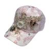 Hat Women's Baseball Cap Versatile Flower Cap Spring and Summer Breathable Sun Hat Korean Version
