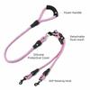Wave Pattern Double Head Dog Rope Removable Pet Walking Rope Two Dog Lead Rope  Medium Breeds
