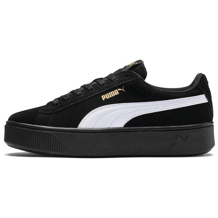 (WMNS) PUMA Vikky Stacked Retro Casual Skateboarding Shoes Black Women s 369144-03 EU 38