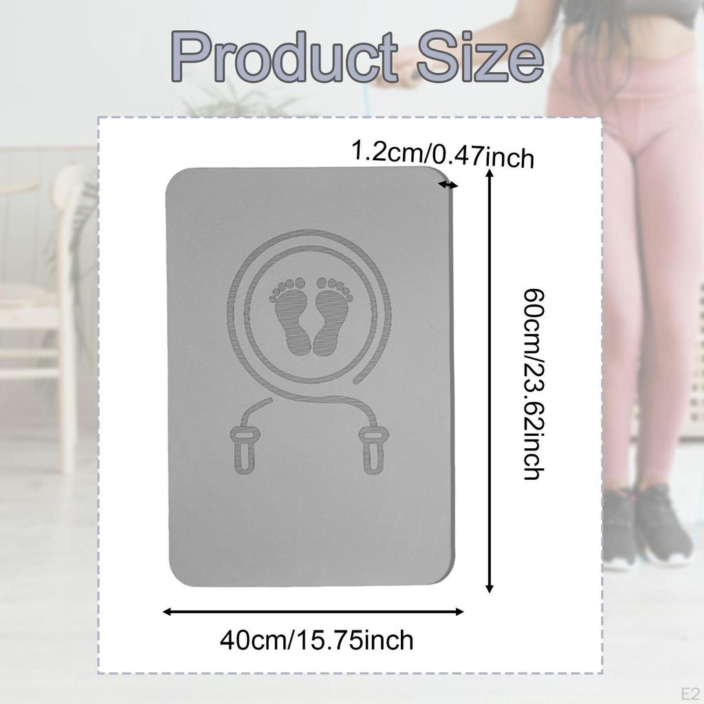 Jump Rope Mat, Pad, Cushioning, Multi-purpose Blanket, Floor Protection, Non-slip, 1.2 Cm