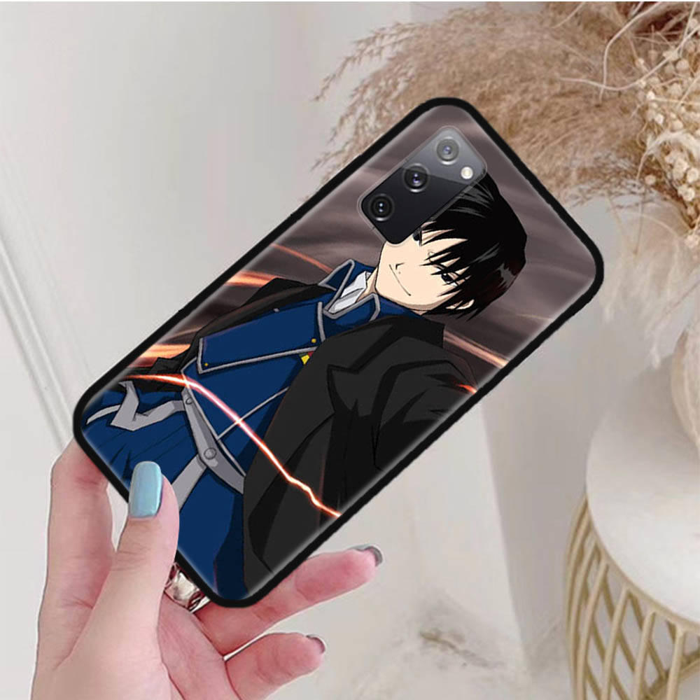 

Черный чехол для iPhone 16 15 Plus 14 13 12 11 Pro 8 6 SE XR XS Max P30 Nova 5T Y5P Y6 Y7 Y8P Y9 Realme C30 C33 C31 W-66 Fullmetal Alchemist Samsung J7 Pro индиго