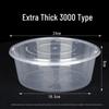 Thickened Disposable Round Transparent Takeout Containers