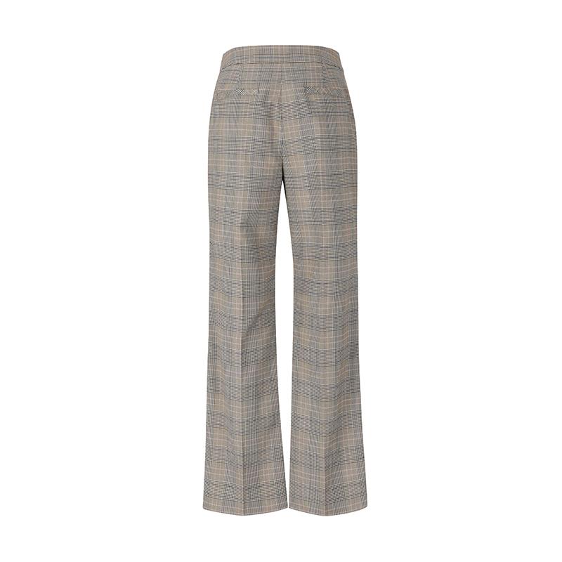 SOUP Check Semi Bootcut Slacks (Sz2Lp37)