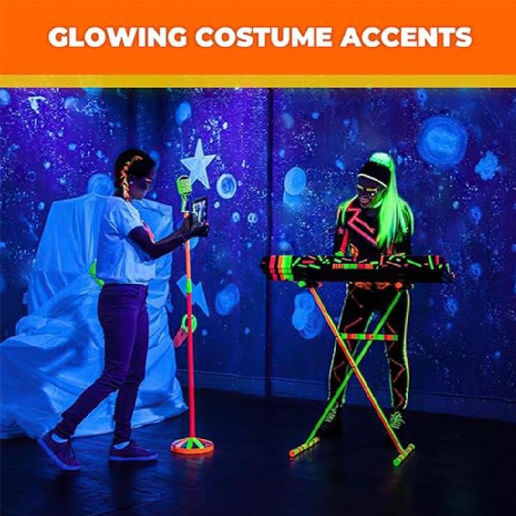 Luminous Tapes 6Rolls Set Fluorescent Cloth Tape Self Adhesive for Artistic