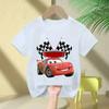 Cars Summer 2026 T-Shirt Lightning McQueen Short Sleeve for Boys and Girls Combinable with Everything