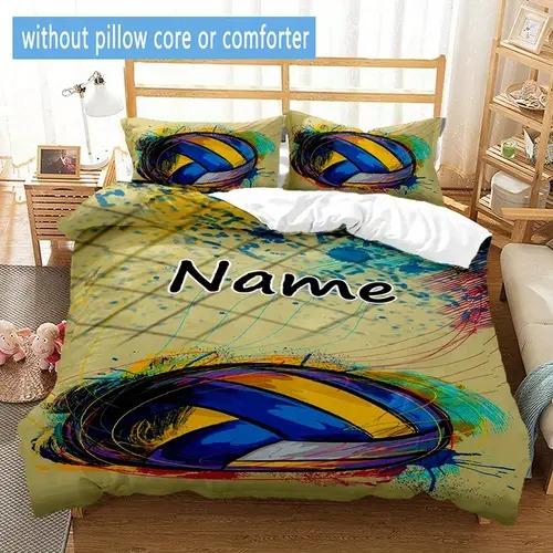 Comforter Volleyball Volleyball Background Theme Suitable For Children Kids And Adults Soft Warm And Breathable
