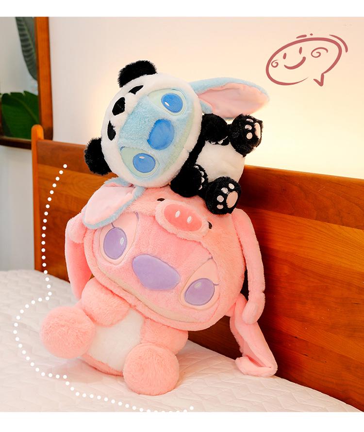 Adorable Angel Dress-Up Panda Stitch Plush Toy Doll