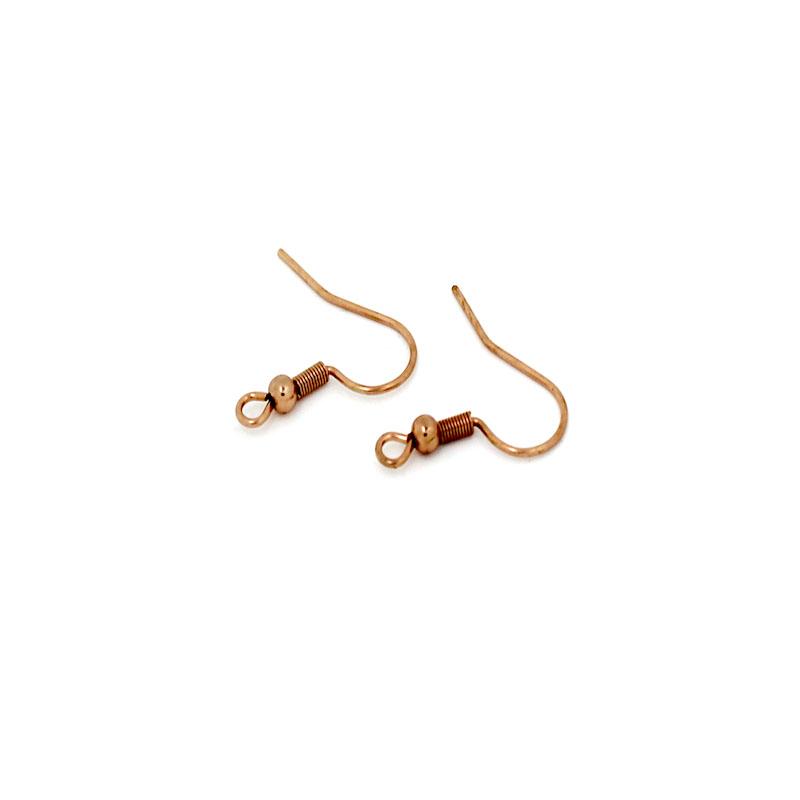 50Pcs Surgical Stainless Steel Hypoallergenic Earring Hooks Fish Ear Wire Gold Color for DIY Jewelry Making Finding Accessories