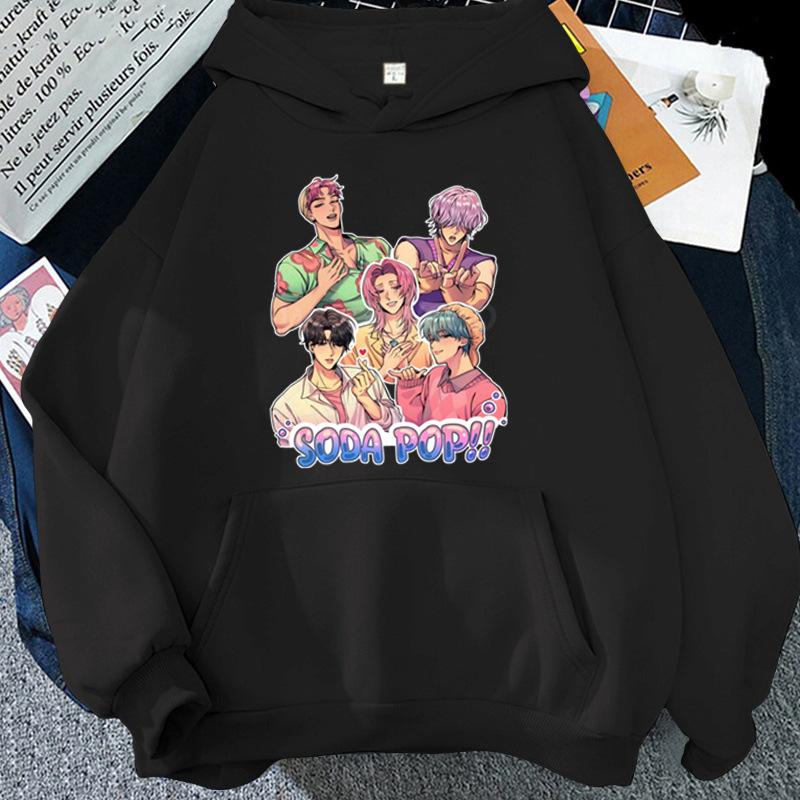 Cartoon Kpop Demon Hunter Printed Hoodie Women Men Hooded Pullover Hip Hop Y2k Fall Winter Long Sleeves Fleece Soft Streetwear