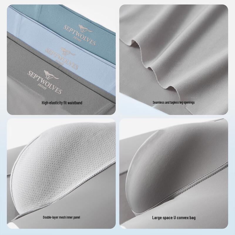 Seven Wolves Men's Premium Antibacterial Boxer Briefs