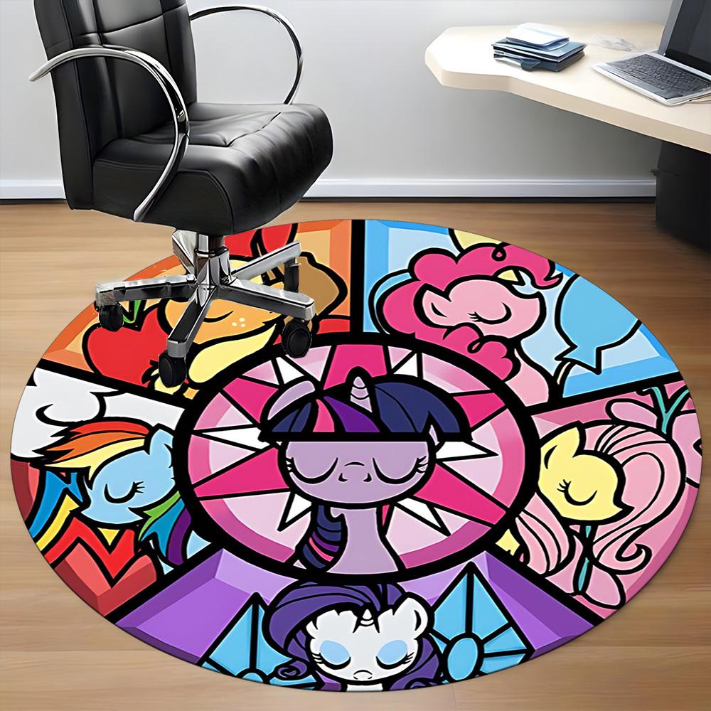 1pc My Little Pony Friendship Office Round Area Rug, Under Office Chairs Bedroom Living Room Home Decor a1022143