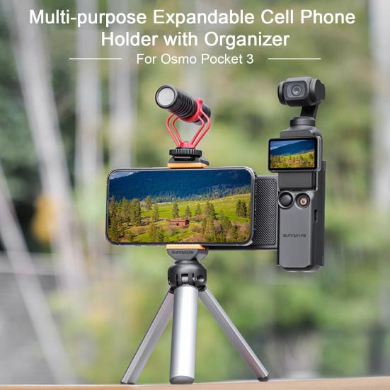 Handyhalter-Adapter Positionierung Multifunktional mit Präzisionsloch Aufbewahrungsbox Erweiterbar Mobiltelefon