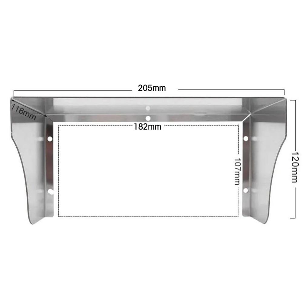 Stainless Steel Waterproof Socket Cover Doorbell Rain Cover Outdoor Switch Protection Socket Protective Cover Household Items