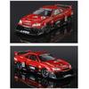 1/24 Nissan Skyline GTR-R34 S15 Alloy Racing Car Modified Vehicles Diecast Metal Car Model Sound and Light Childrens Toy Gift C354