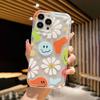 Neue Smiley-Blume iPhone13promax Apple 15/14 Handyhülle 11 sturzsicher 12 transparent Airbag 78p