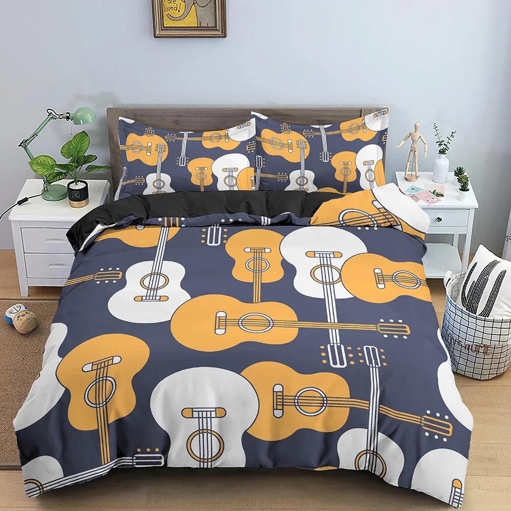 Cute Rabbit Print Comfortable Duvet Quilt Cover Pillowcase Bedding Set Children Bedroom Decoration Home Textile