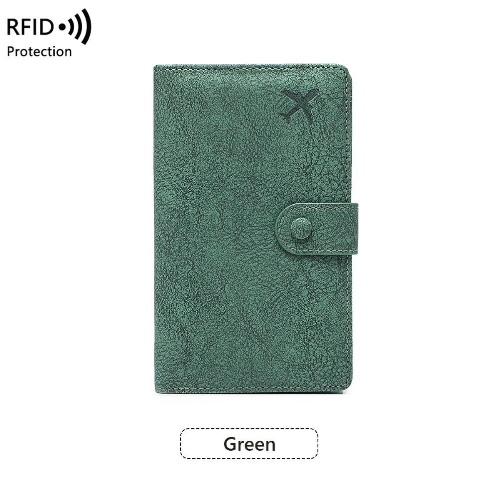 Passport Cover PU Passport Bag Card Holder Passport Clip Portable Storage Bag  Men
